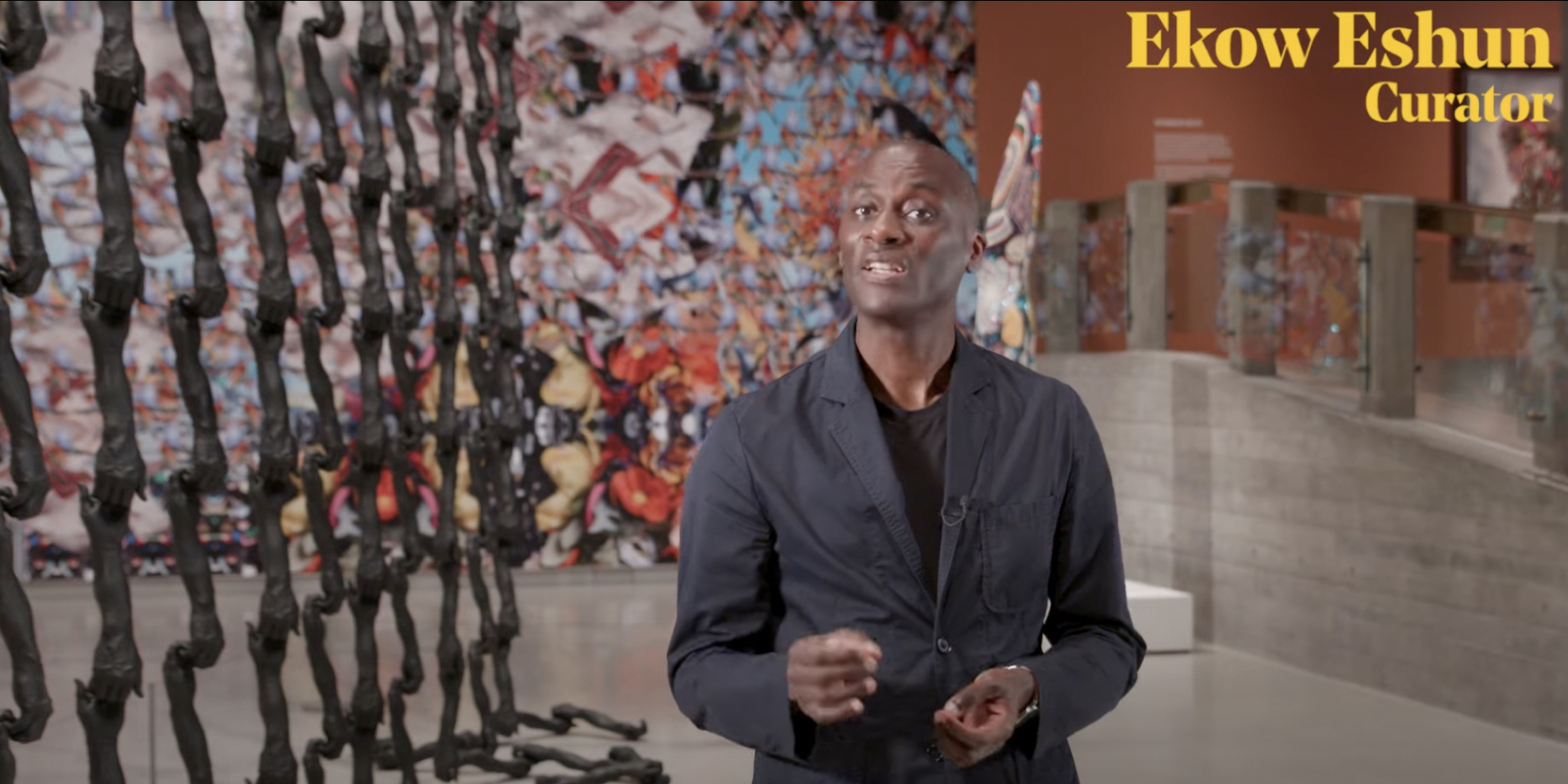Curator Ekow Eshun at the 'In the Black Fantastic' exhibition.
