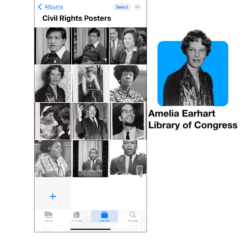 Amelia Earhart Animated Gif from Lift Out Primary Source