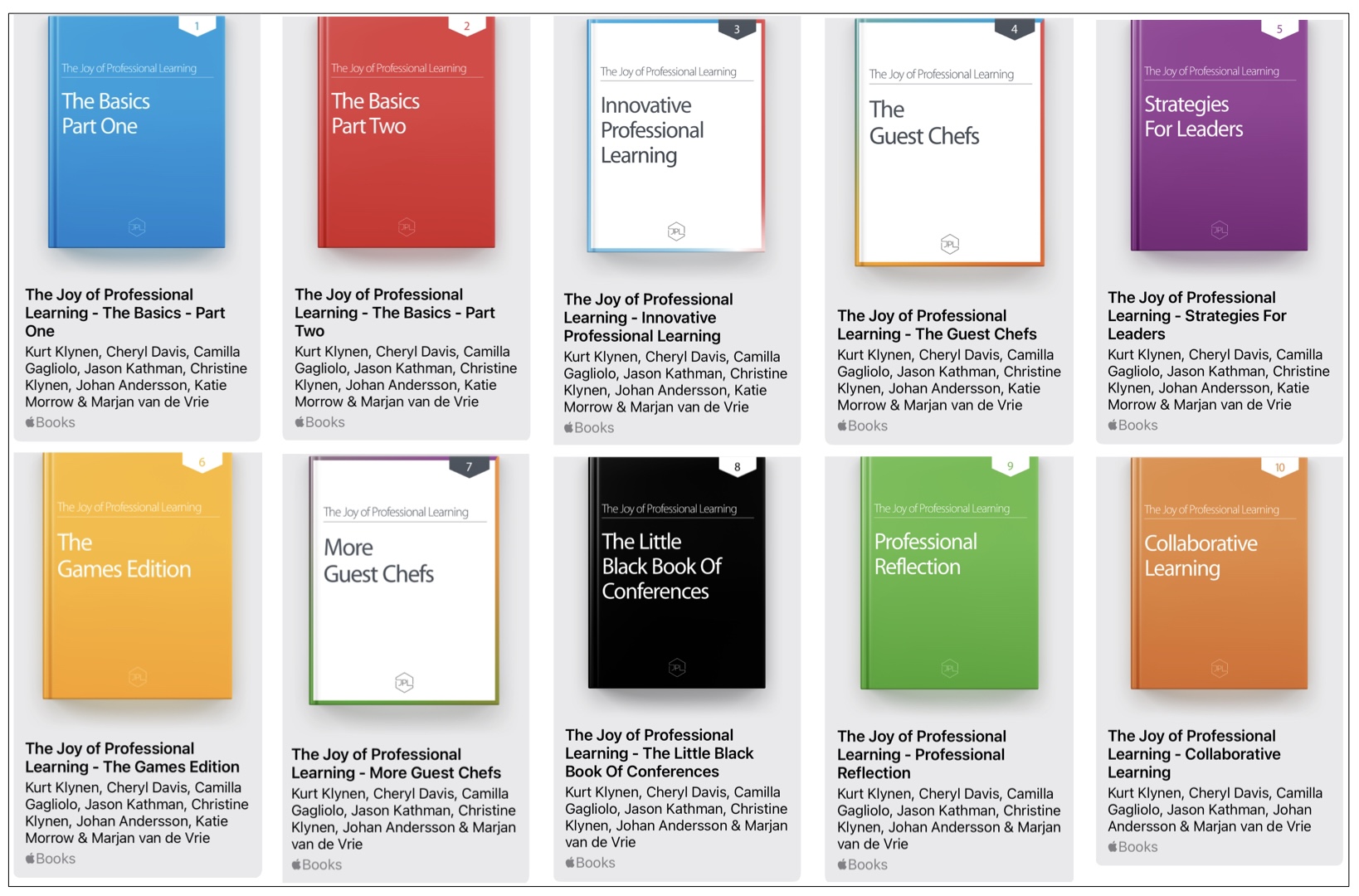 Joy of Professional Learning #JPL Series in the Apple Book Store