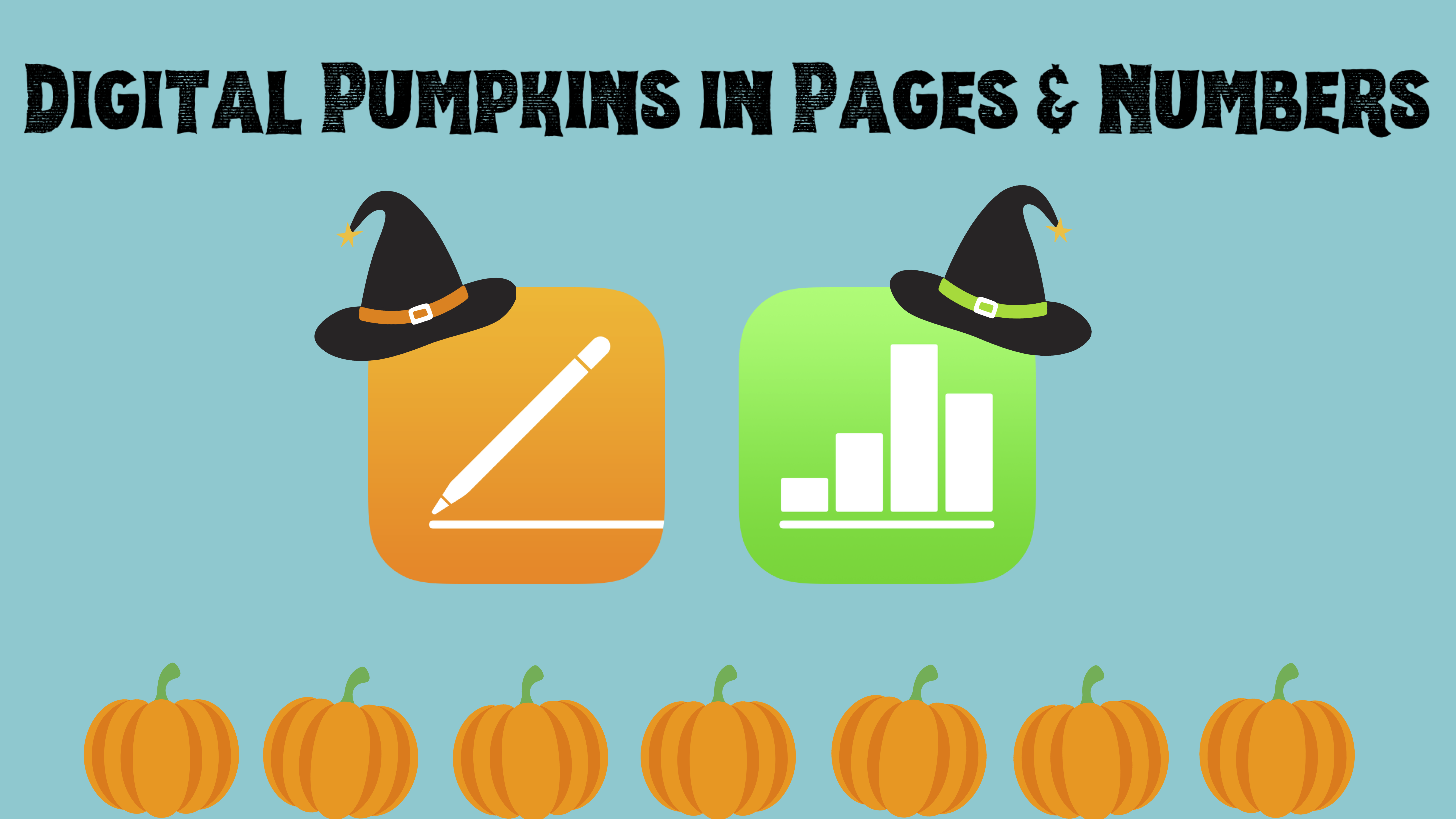 Cover Slide Digital Pumpkins in Pages & Numbers