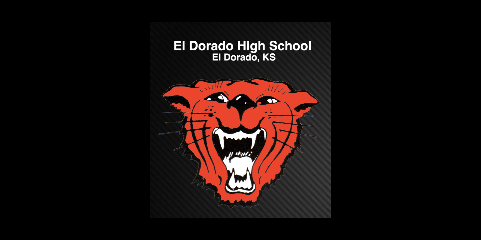 Photo of El Dorado High School's Wildcat mascot.  This school is in El Dorado, KS.