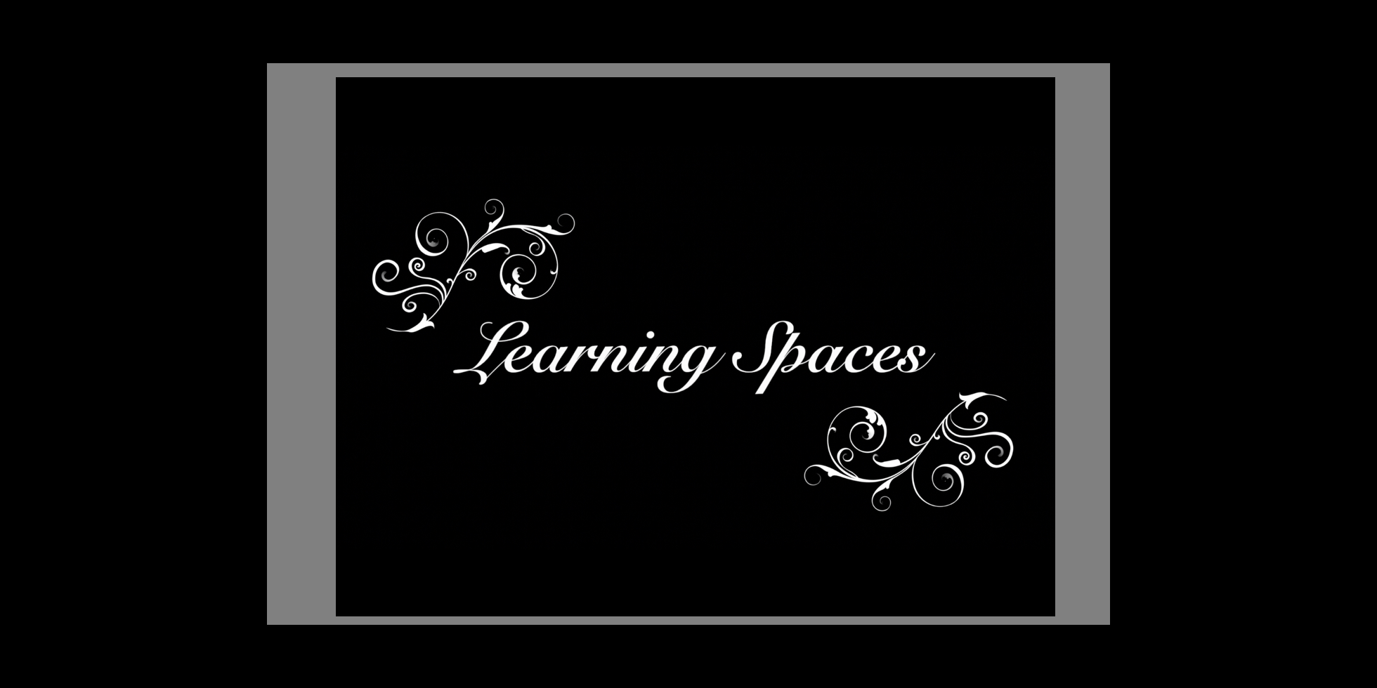 Screen shot of opening of Learning Spaces Video